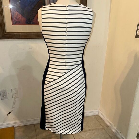 NWT Ralph Lauren Striped Sleeveless Dress - Navy and White Size 2 - Picture 10 of 13